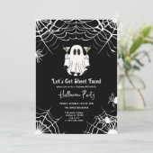 Invitation Faisons la fête d'Halloween Martini face à la feui (Debout devant)