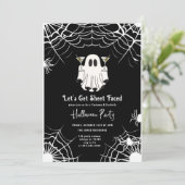 Invitation Faisons la fête d'Halloween Martini face à la feui (Debout devant)