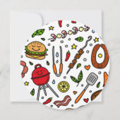 Invitation Faisons la fête ensemble BBQ record de réchauffeme (Dos)