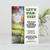 Invitation Faisons la fête ! Fête d'anniversaire de golf sur (Debout devant)