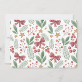 Invitation Faisons la fête | Fête de Noël Rouge moderne (Dos)