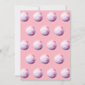 Invitation Faisons la fête ! Fête sur le thème de golf rose e (Dos)