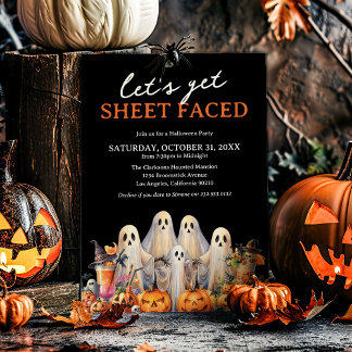 Invitation Faisons la Fête Halloween pour Adultes