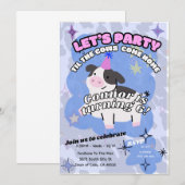 Invitation Faisons la fête jusqu'à ce que les vaches rentrent (Devant / Derrière)