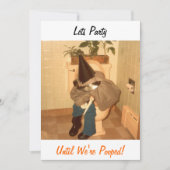 Invitation Faisons la fête jusqu'à ce que nous soyons caca- i (Devant)