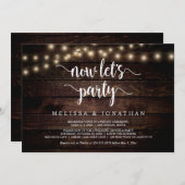 Invitation Faisons la fête, Mariage russe Elopement (Devant / Derrière)