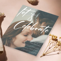 Faisons la Fête Photo Mariage Calligraphié