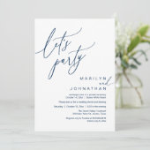 Invitation Faisons la fête, Réception de mariage romantique m (Debout devant)