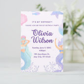 Invitation Faisons la fête Sirènes (Debout devant)