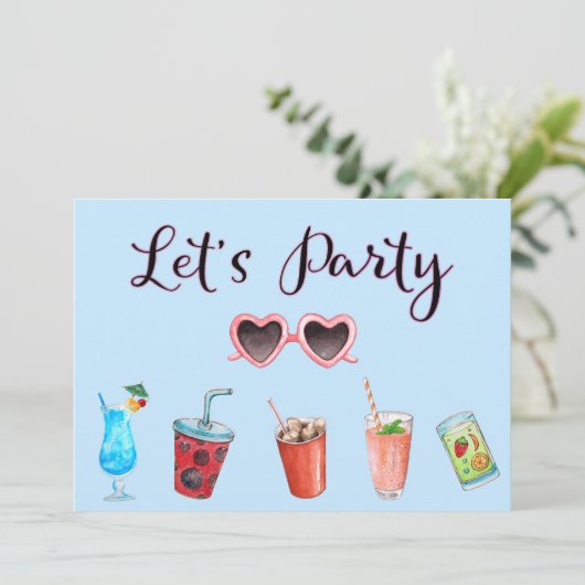 Invitation Faisons la fête Summer Soiree (Debout devant)