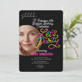 Invitation Faisons la fête ! Une magnifique célébration surpr (Debout devant)