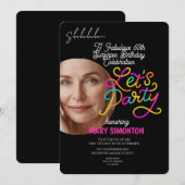 Invitation Faisons la fête ! Une magnifique célébration surpr (Devant / Derrière)