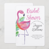 Invitation Faisons la Flamingle ! Une fête tropicale pour un  (Devant / Derrière)