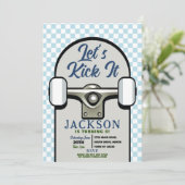 Invitation Faisons-Le Planche À Roulettes Anniversaire Garçon (Debout devant)