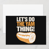 Invitation Faisons le Yam Thing Thanksgiving Sweet Potato (Devant / Derrière)