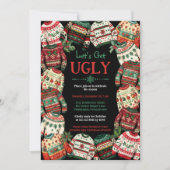 Invitation Faisons noir la fête du pull de Noël (Devant)