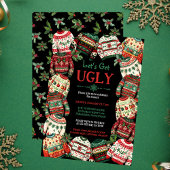 Invitation Faisons noir la fête du pull de Noël