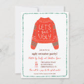 Invitation Faisons-nous beau/belle pour s'amuser avec un pull (Devant)