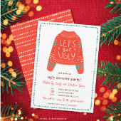 Invitation Faisons-nous beau/belle pour s'amuser avec un pull