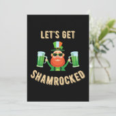 Invitation Faisons-nous fêter la Saint-Patrick (Debout devant)