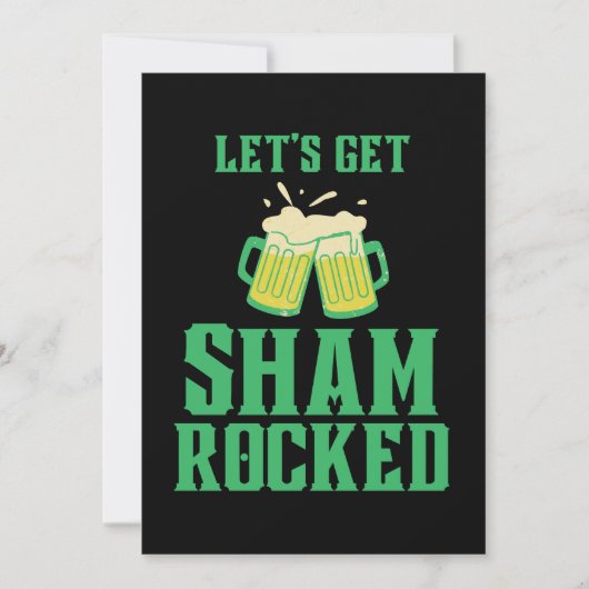 Invitation Faisons-nous fêter la Saint-Patrick (Devant)