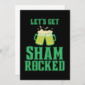 Invitation Faisons-nous fêter la Saint-Patrick (Devant / Derrière)