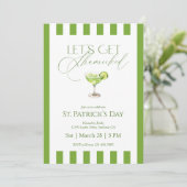Invitation Faisons-nous Shamrocker Fête de la Saint-Patrick (Debout devant)