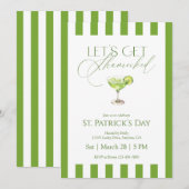 Invitation Faisons-nous Shamrocker Fête de la Saint-Patrick (Devant / Derrière)