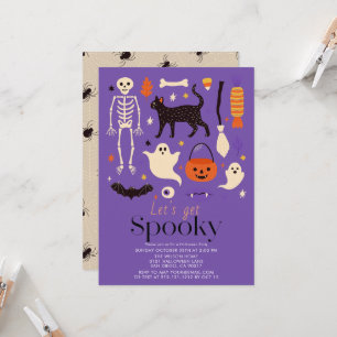 Invitation Faisons-nous une Halloween effrayante Thèmes Fête