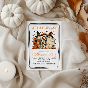 Invitation "Faisons Peur avec des Fantômes de Cow-