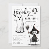 Invitation Faisons peur | Fête d'anniversaire (Devant)