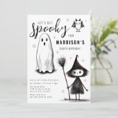 Invitation Faisons peur | Fête d'anniversaire (Debout devant)