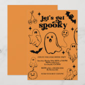 Invitation Faisons peur, soirée Halloween (Devant / Derrière)