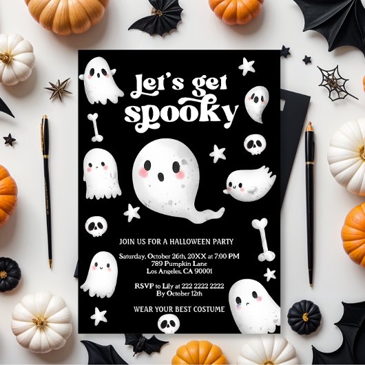 Invitation Faisons peur, soirée Halloween