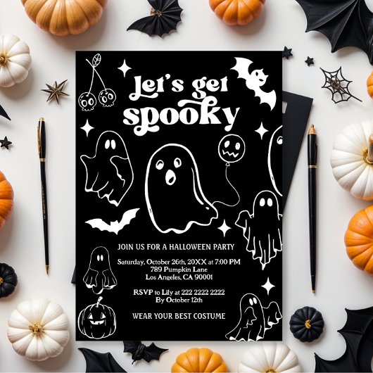 Invitation Faisons peur, soirée Halloween