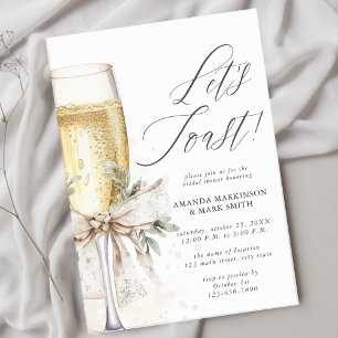 Invitation Faisons sauter le Champagne pour la Baby Shower d'