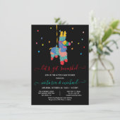 Invitation Faisons tomber Funny Piñata Baby shower Invitat (Debout devant)