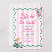 Invitation Faisons un coup à la Cour Pickleball Anniversaire (Devant)