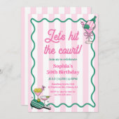 Invitation Faisons un coup à la Cour Pickleball Anniversaire (Devant / Derrière)