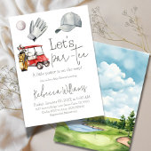 Invitation Faisons un Par-Tee Fête de Naissance de Bébé Thème