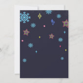 Invitation Faisons un peu la fête de Noël d'hiver (Dos)