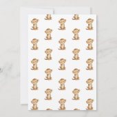 Invitation Faisons un safari sauvage animaux anniversaires de (Dos)