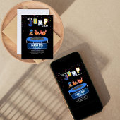 Invitation Faisons un Saut et Jouons pour l'anniversaire 