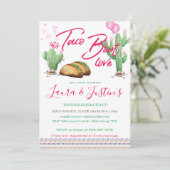 Invitation Faisons un Taco à Propos de la Fête d'Engagement d (Debout devant)
