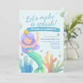 Invitation Faisons une fête d'anniversaire (Debout devant)