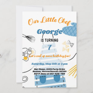 Invitation Faisons une fête d'anniversaire garçon amusante