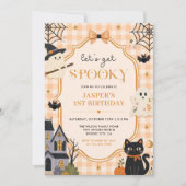 Invitation Faisons une fête d'anniversaire Halloween Spooky (Devant)
