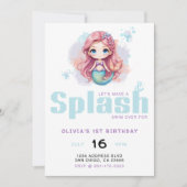 Invitation Faisons une fête d'anniversaire pour les filles en (Devant)