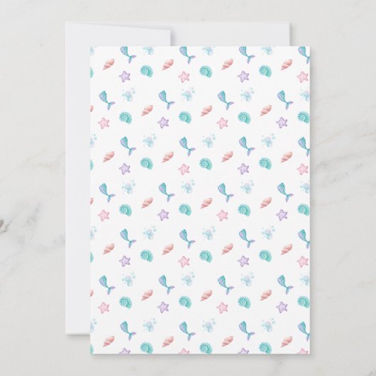 Invitation Faisons une fête d'anniversaire pour les filles en (Dos)