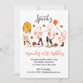 Invitation Faisons une fête de fantôme effrayant avec des ami (Devant)